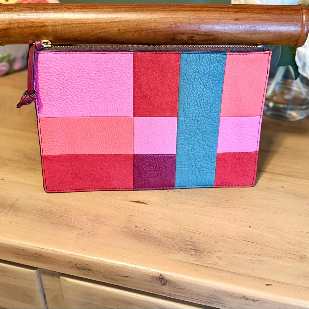 Fossil Multicolor Patchwork Clutch - image 1